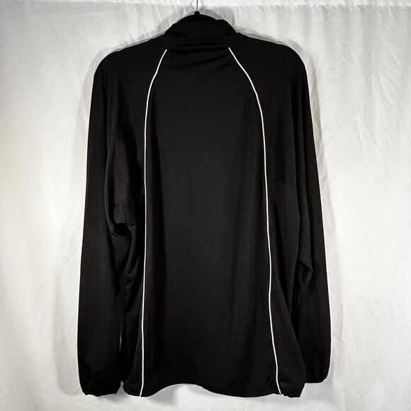 Mizuno Pullover Men's Medium Black Long Sleeve Collared Running Jacket - Picture 9 of 11